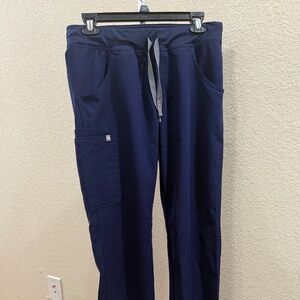 Figs Livingston High Waisted Navy Pants